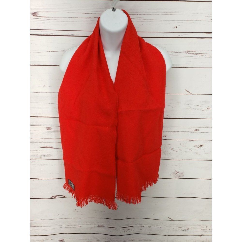 Courtelle Red‎ made in France Fringe Scarf